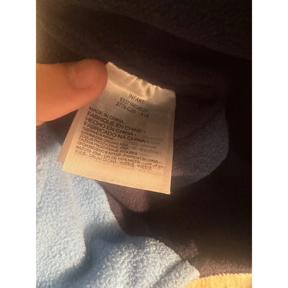 Baby Boy Nike Blue Fleece Hat And Mittens Size Infant